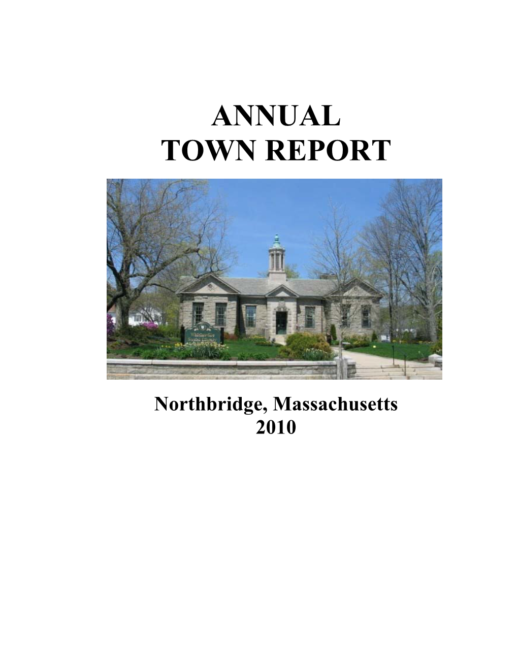 Annual Town Report