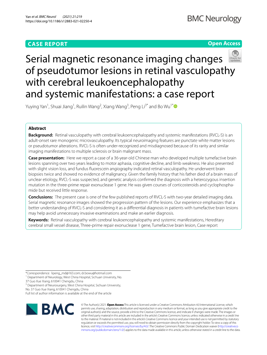 Serial Magnetic Resonance Imaging Changes of Pseudotumor Lesions In