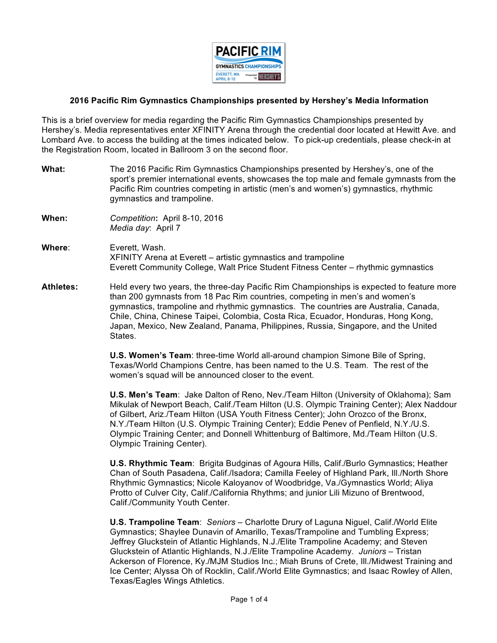 4-1-16 Pac Rim Media Info Sheet