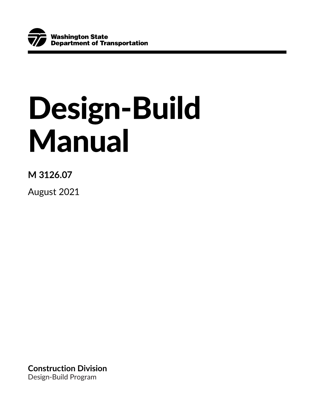 Design-Build Manual