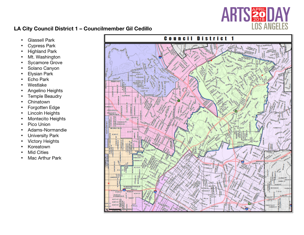 LA City Council District 1 – Councilmember Gil Cedillo