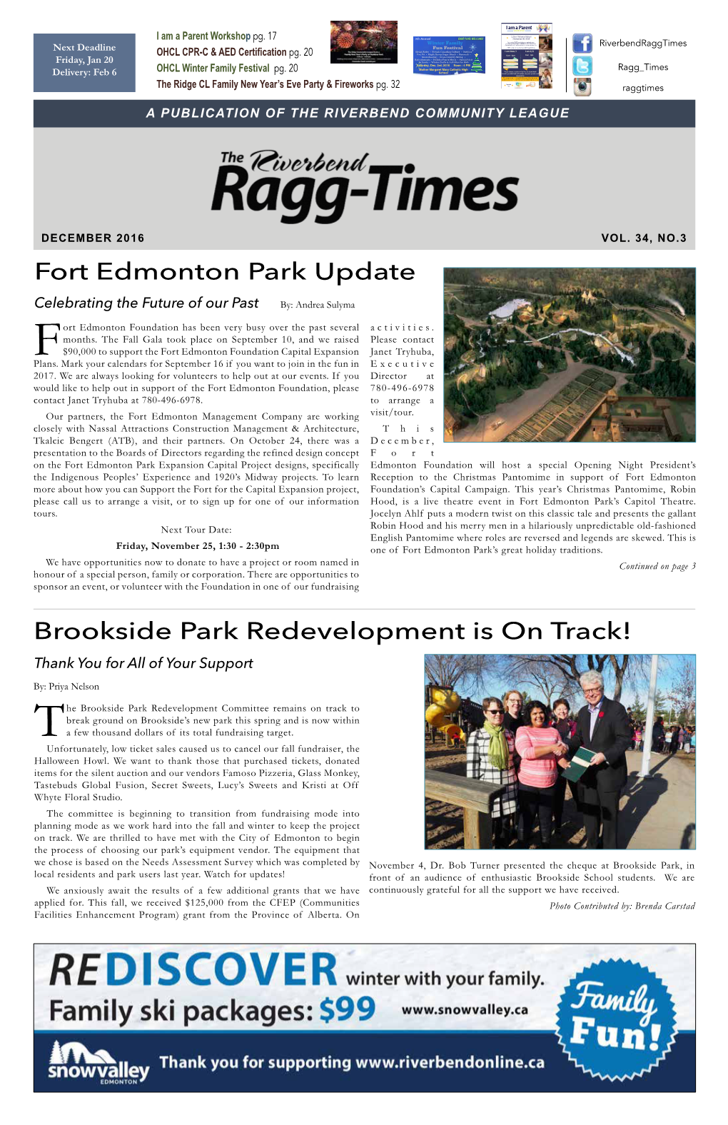 Fort Edmonton Park Update Brookside Park Redevelopment Is on Track!