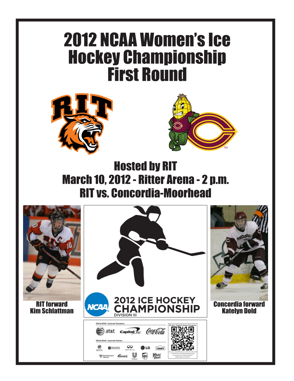 2012 NCAA Women's Ice Hockey Championship First Round