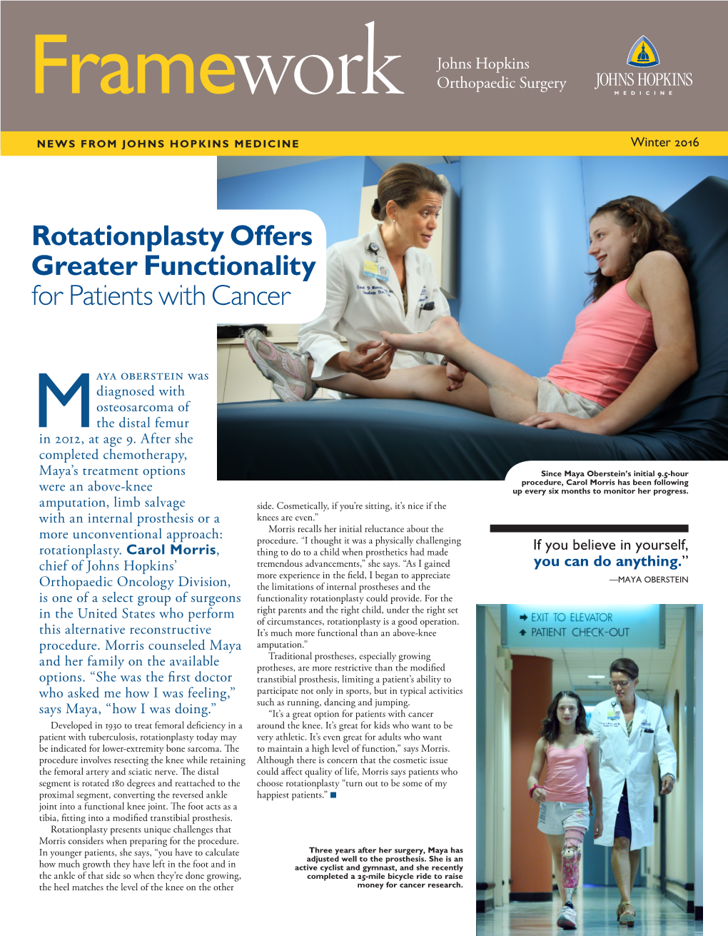 Rotationplasty Offers Greater Functionality for Patients with Cancer