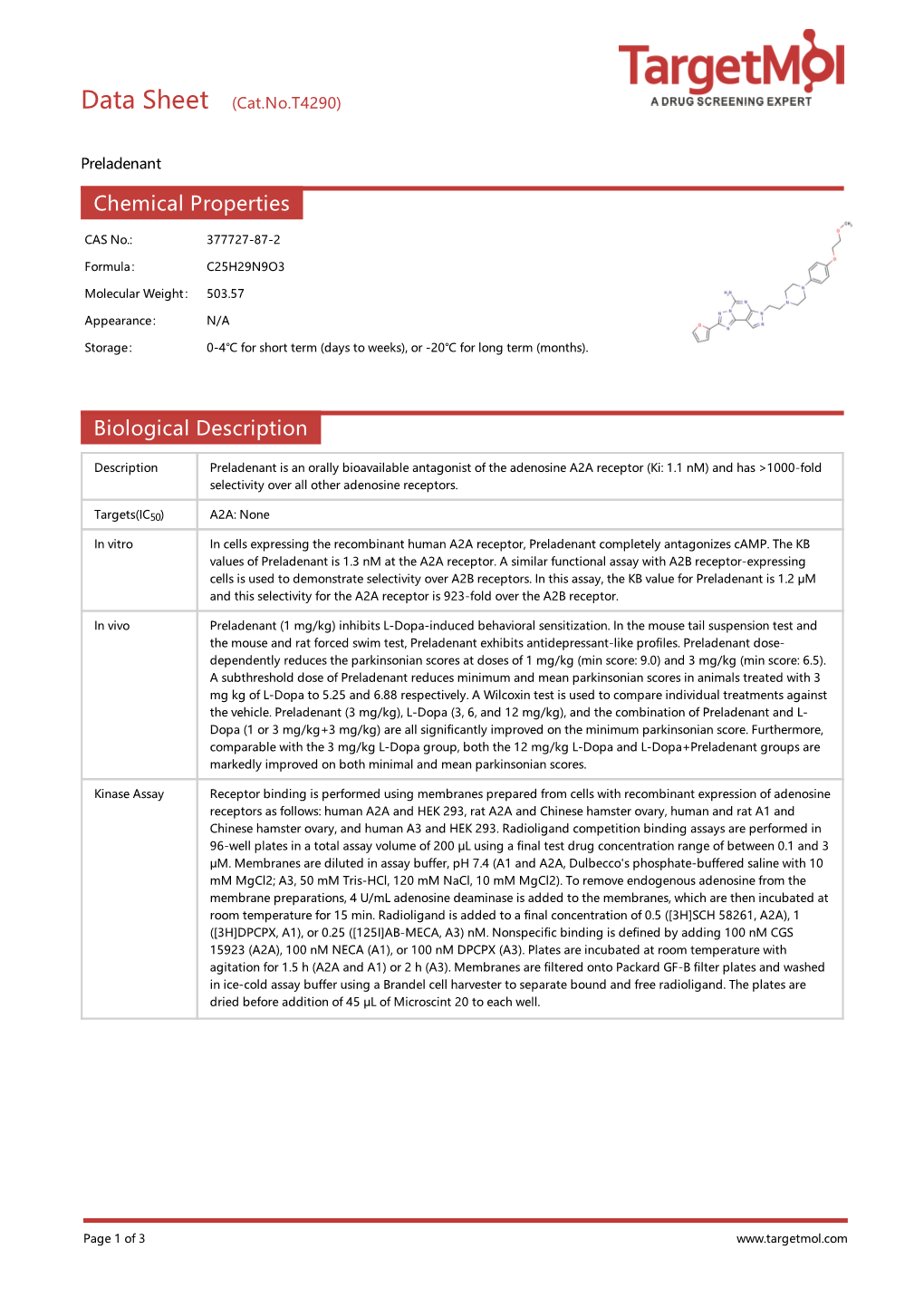 Chemical Properties Biological Description