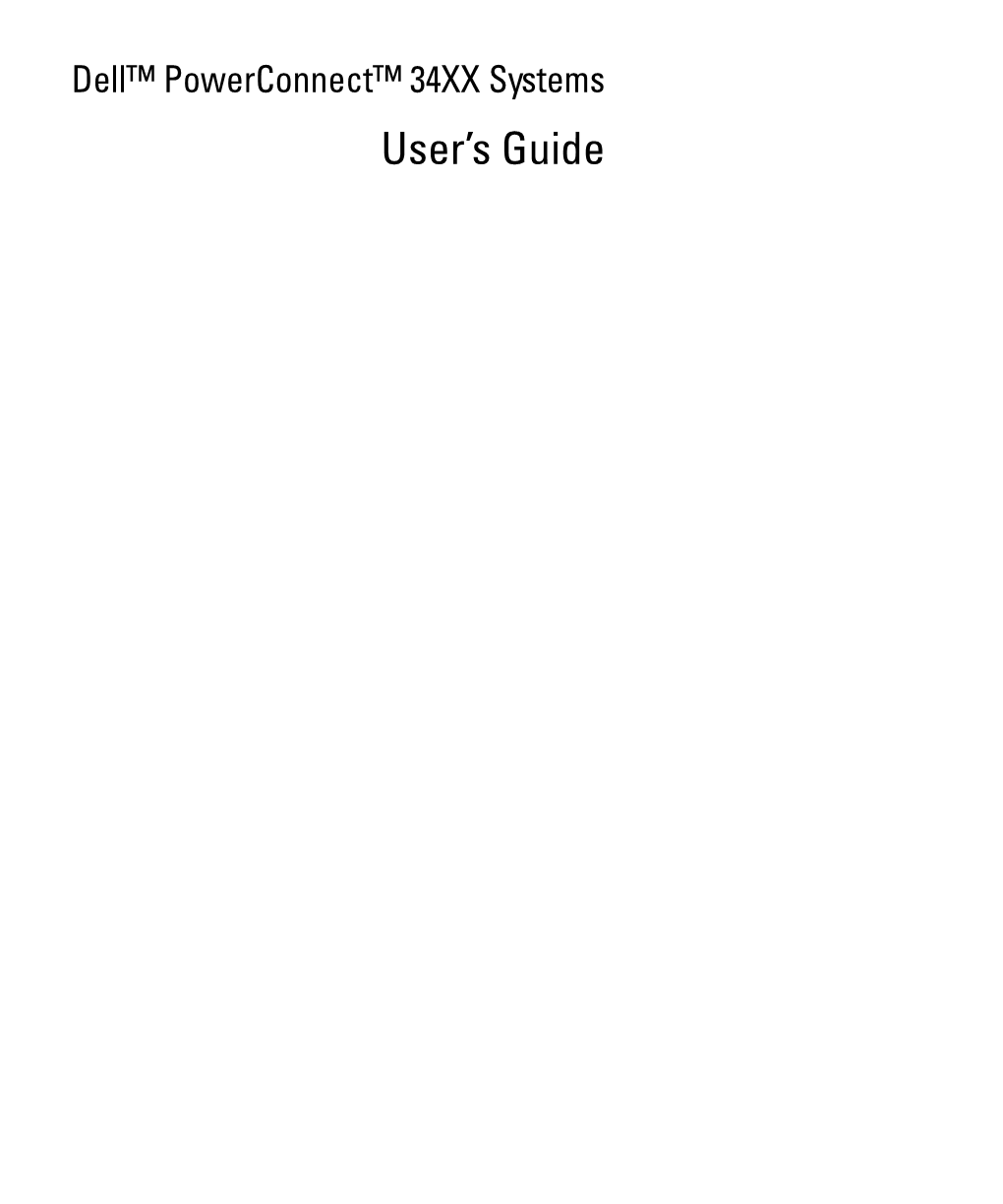 Powerconnect 3448 User's Guide