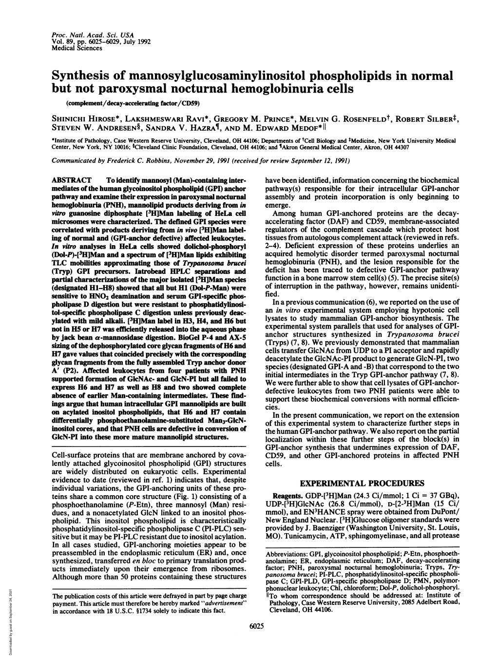 Synthesis of Mannosylglucosaminylinositol