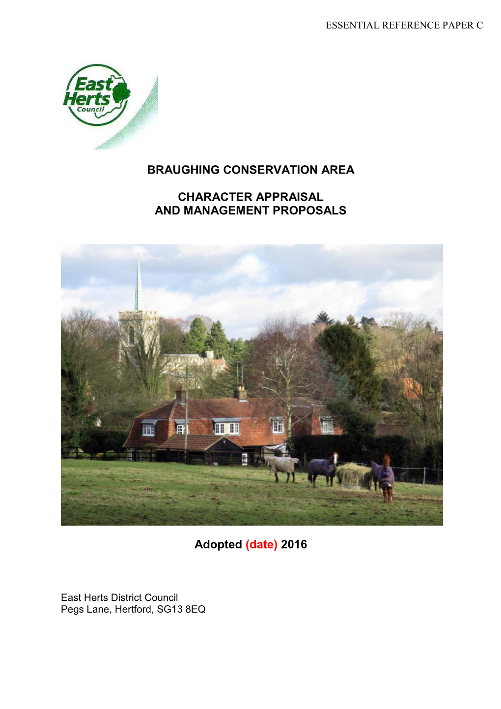 Wareside Conservation Area Appraisal and Management