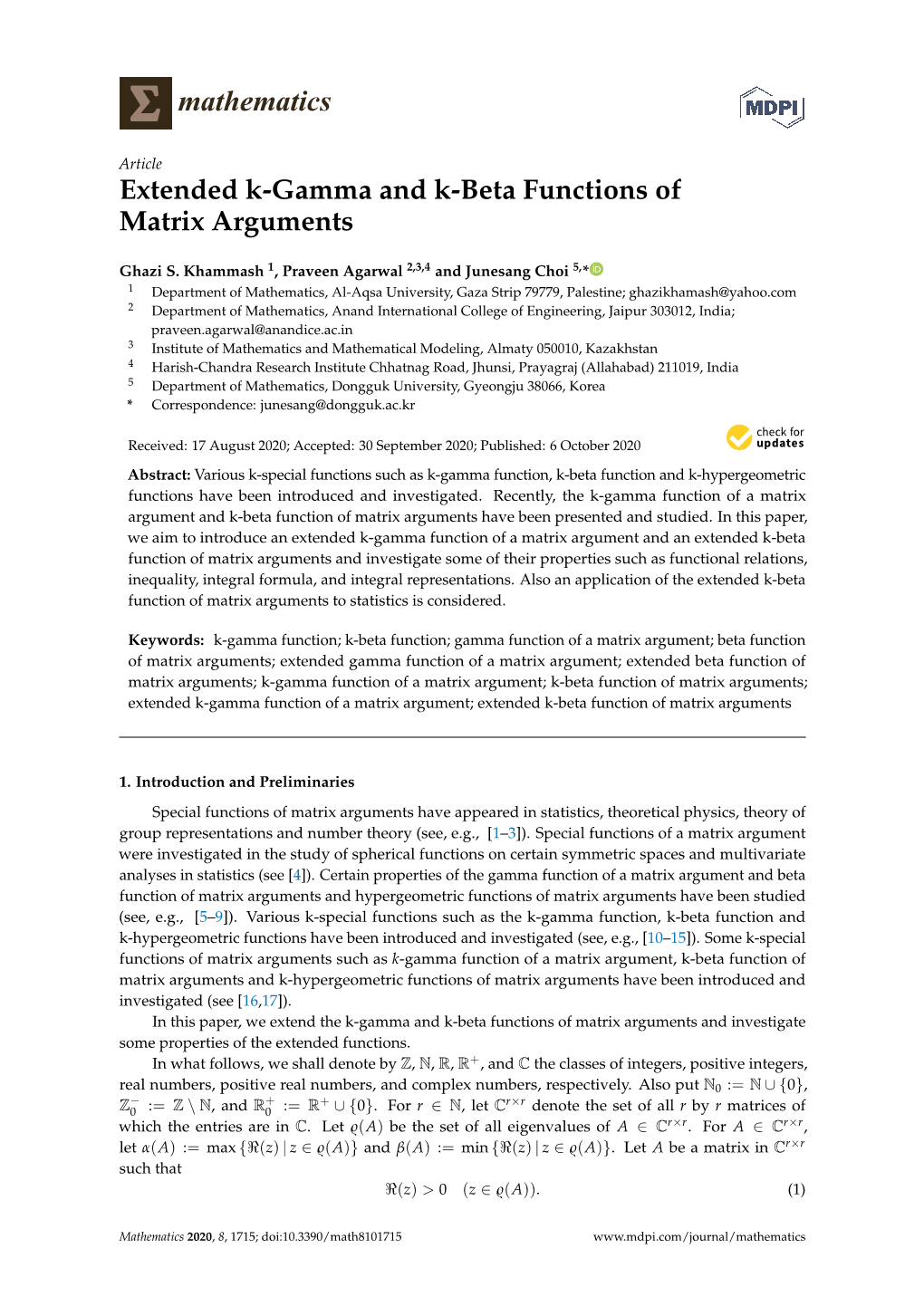 Extended K-Gamma and K-Beta Functions of Matrix Arguments