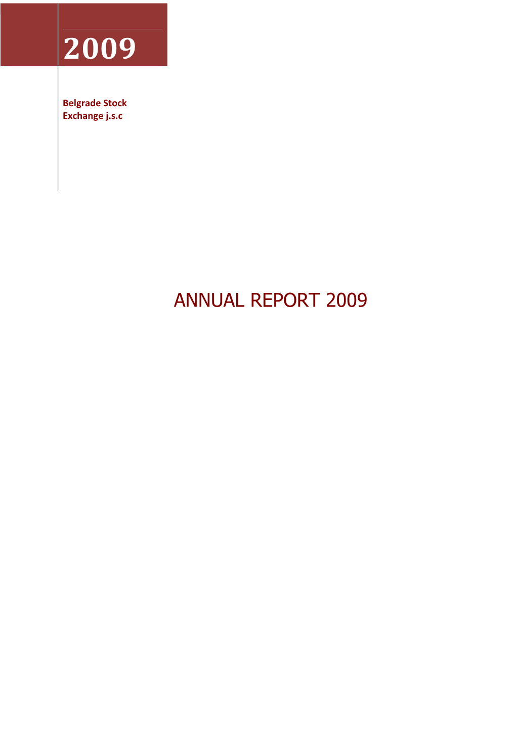 Annual Report 2009