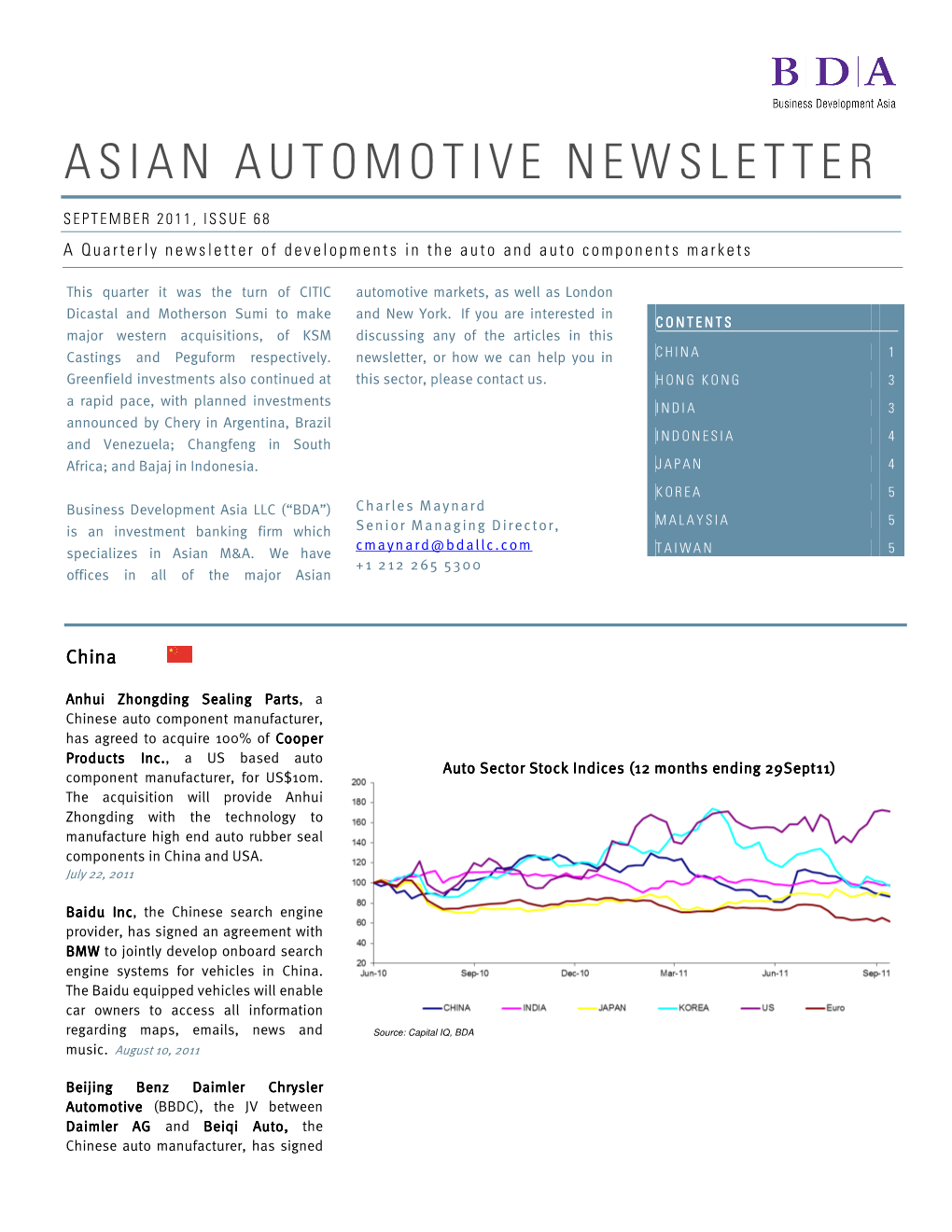 Asian Automotive Newsletter