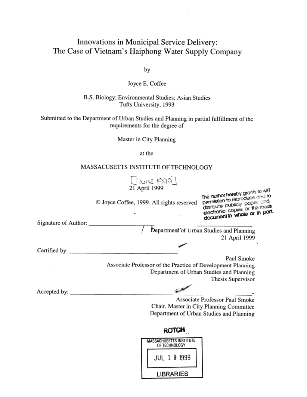 The Case of Vietnam's Haiphong Water Supply Company