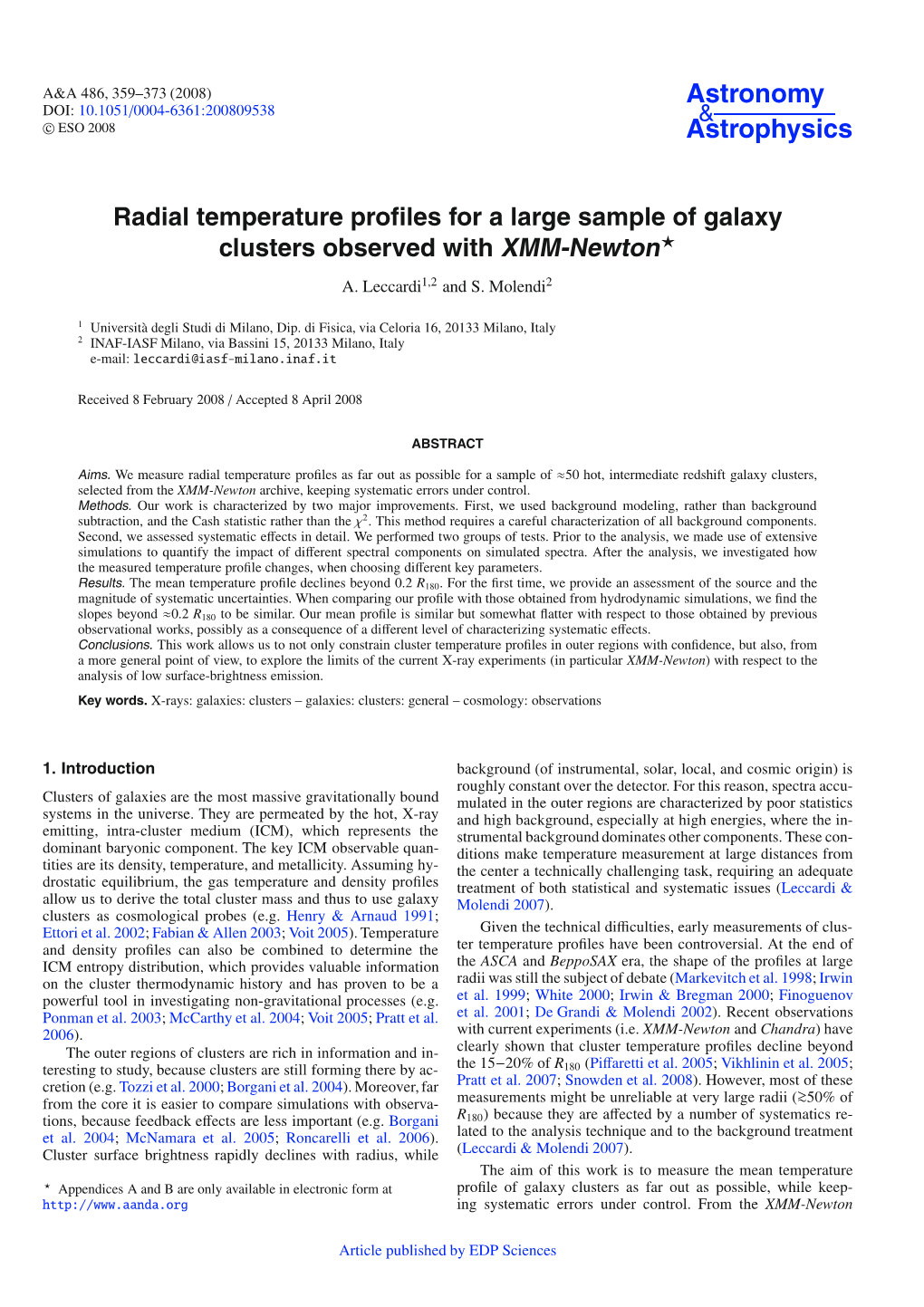 Radial Temperature Profiles for a Large Sample of Galaxy Clusters Observed with XMM-Newton