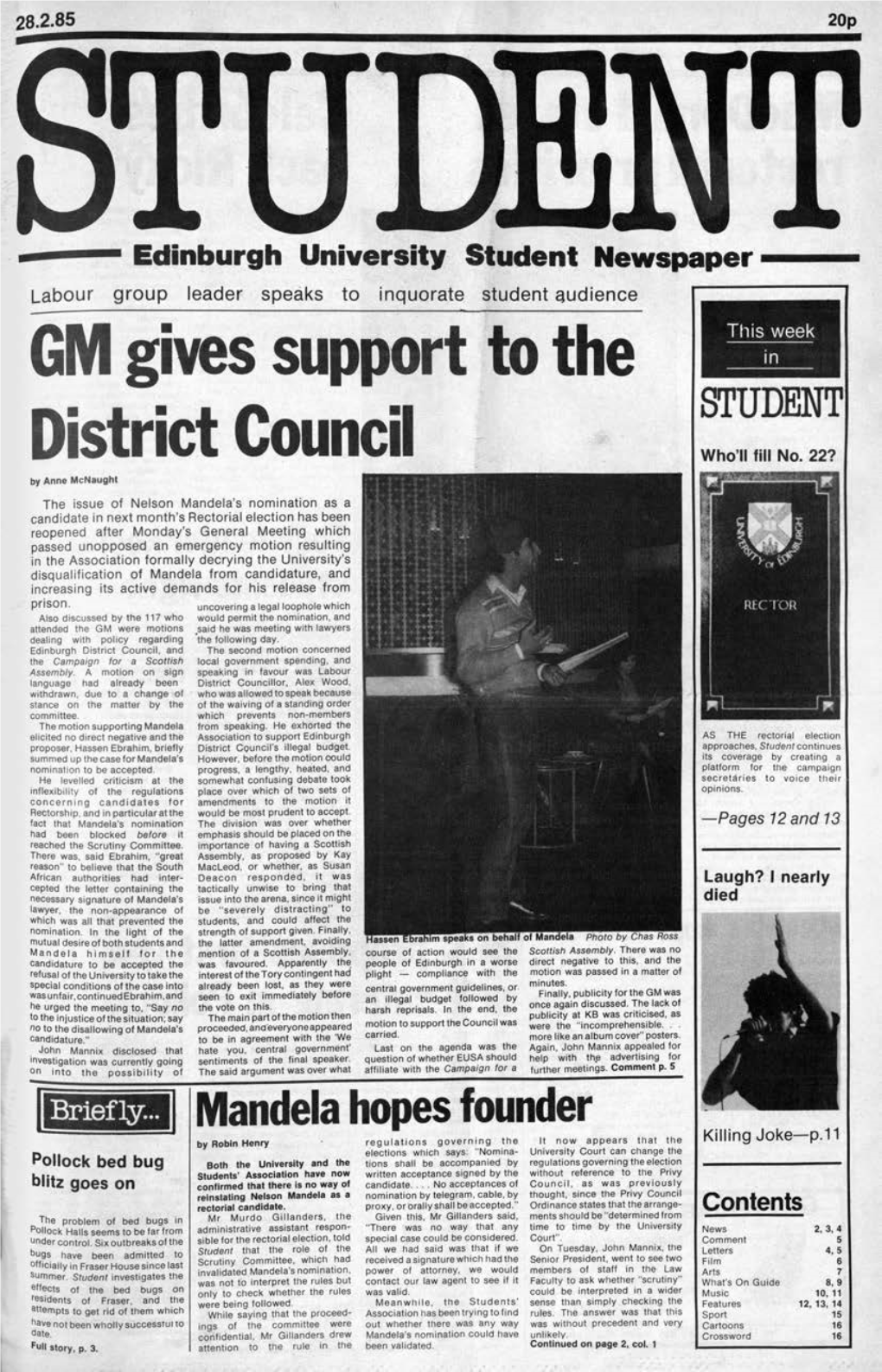 GM Gives Support to the District Council