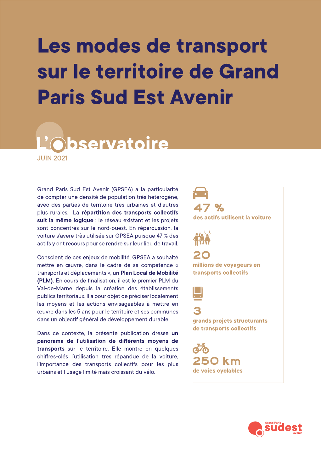 Les Modes De Transport Sur Le Territoire De Grand Paris Sud Est Avenir