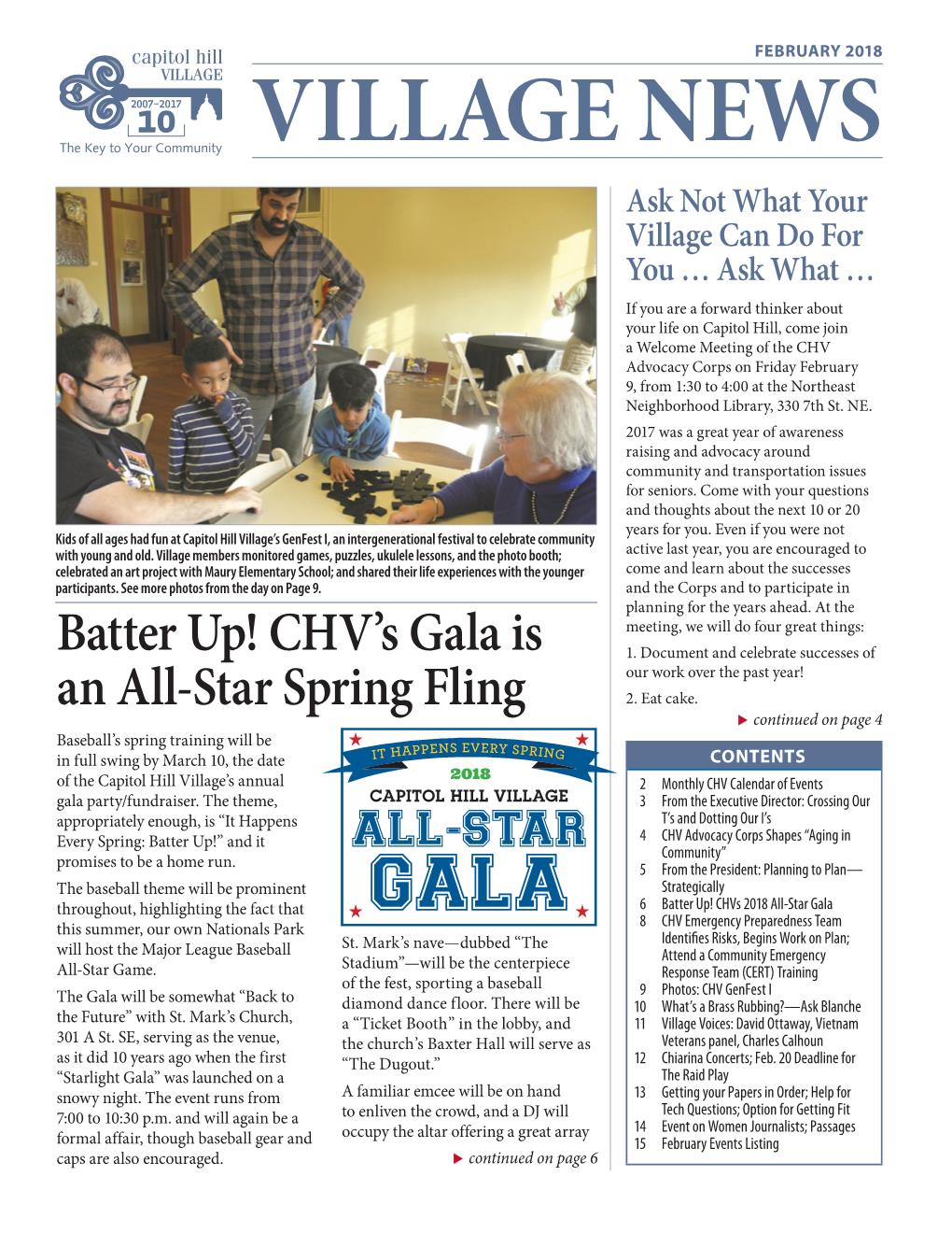 February 2018 CHV News