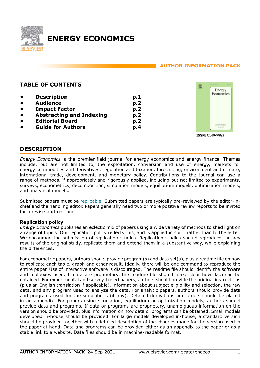 Energy Economics