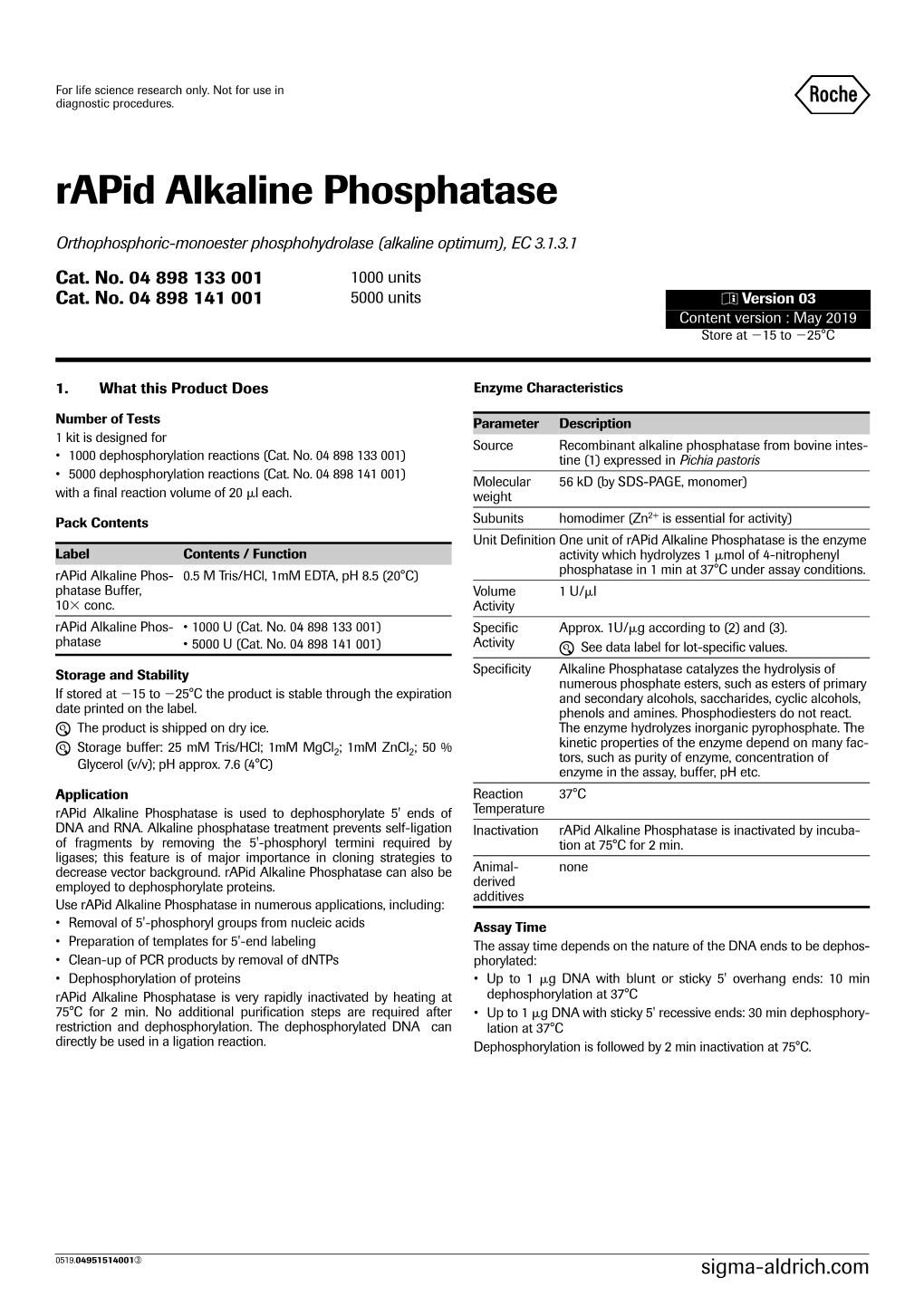 Rapid Alkaline Phosphatase