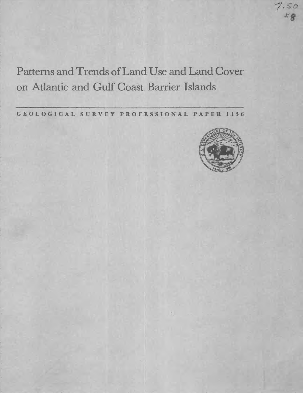 Patterns and Trends of Land Use and Land Cover on Atlantic and Gulf Coast Barrier Islands
