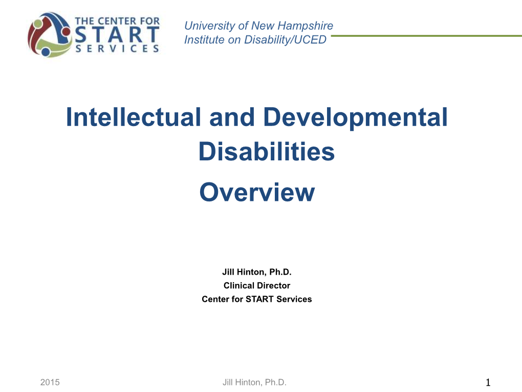 Intellectual Disability