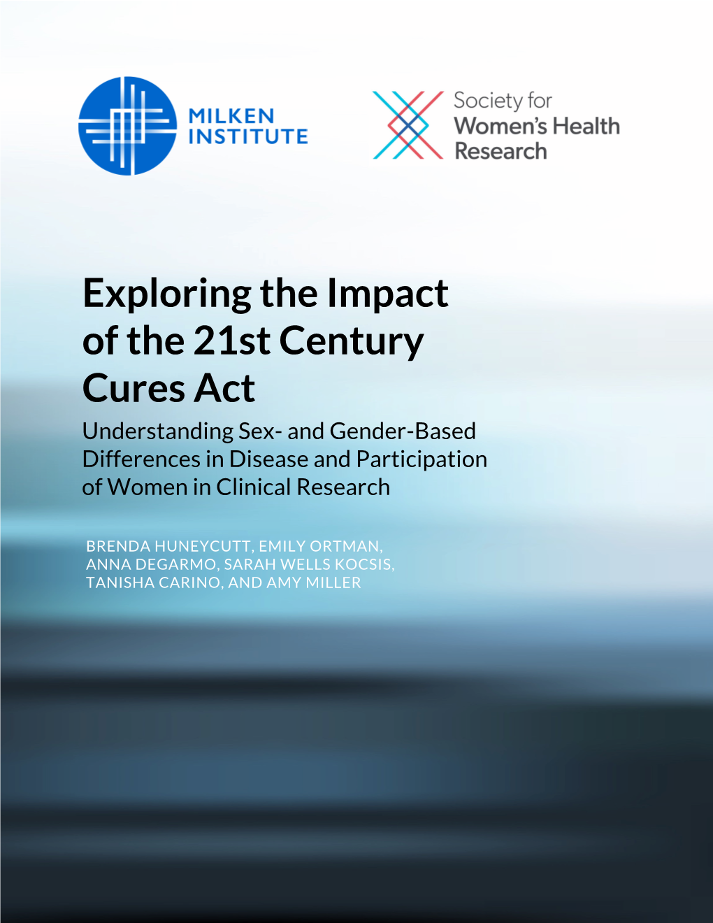 21St Century Cures Act Understanding Sex- and Gender-Based Differences in Disease and Participation of Women in Clinical Research