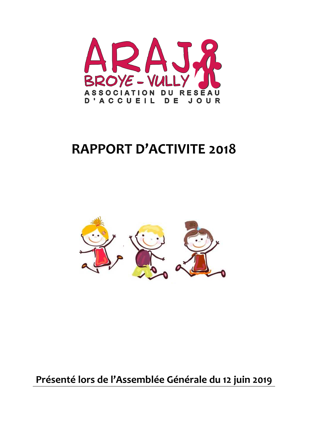 ARAJ Rapport D'activité 2018