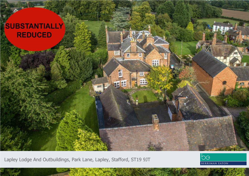 Lapley Lodge and Outbuildings, Park Lane, Lapley, Stafford, ST19