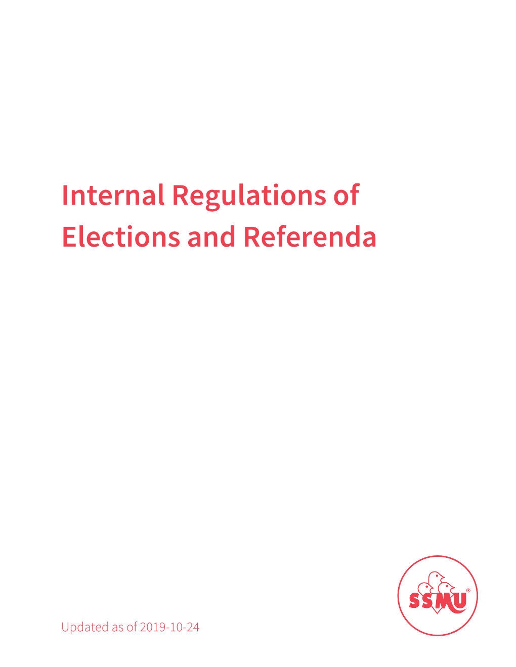 Internal Regulations of Elections and Referenda