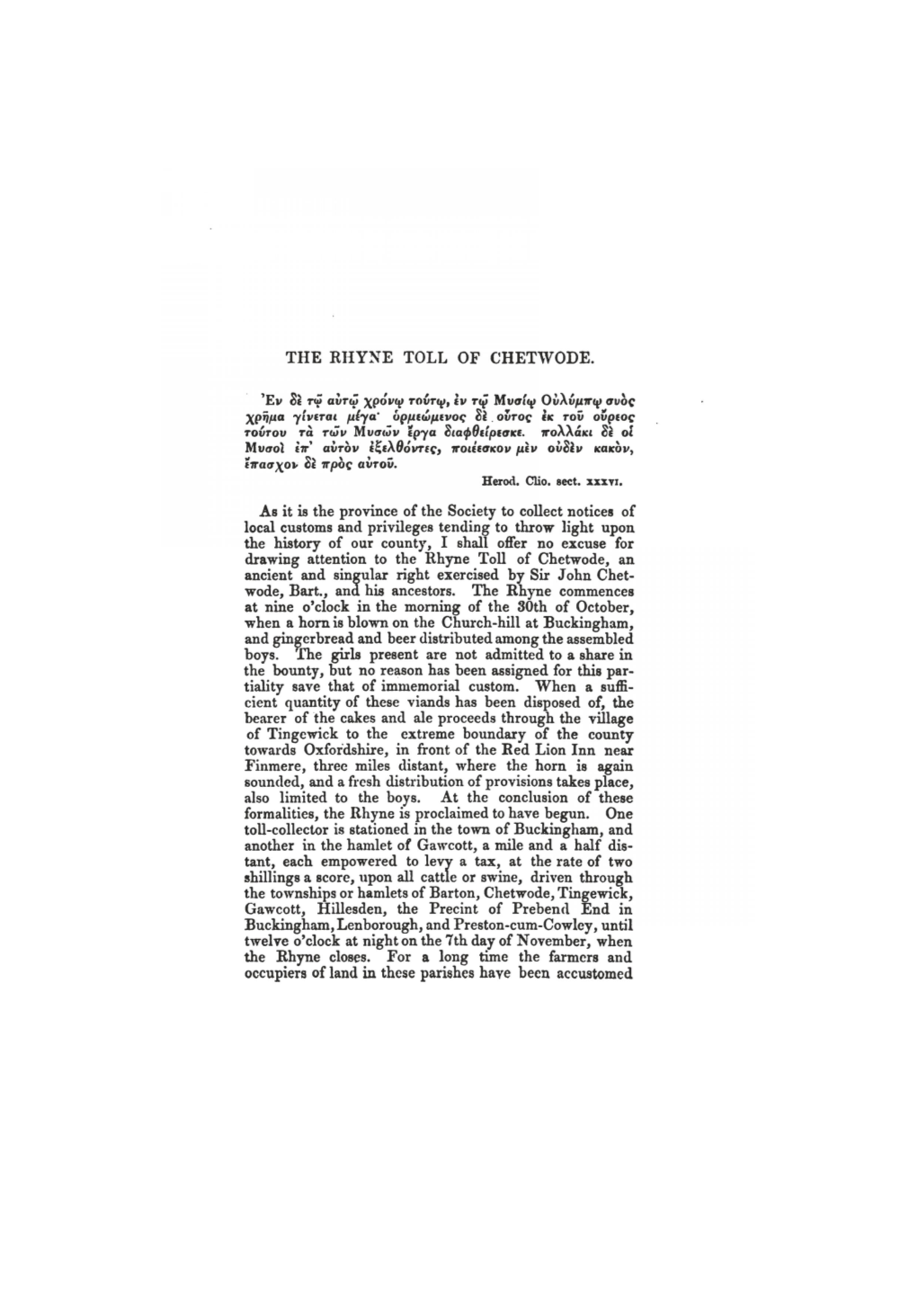 Records of Buckinghamshire, Or, Papers and Notes on the History