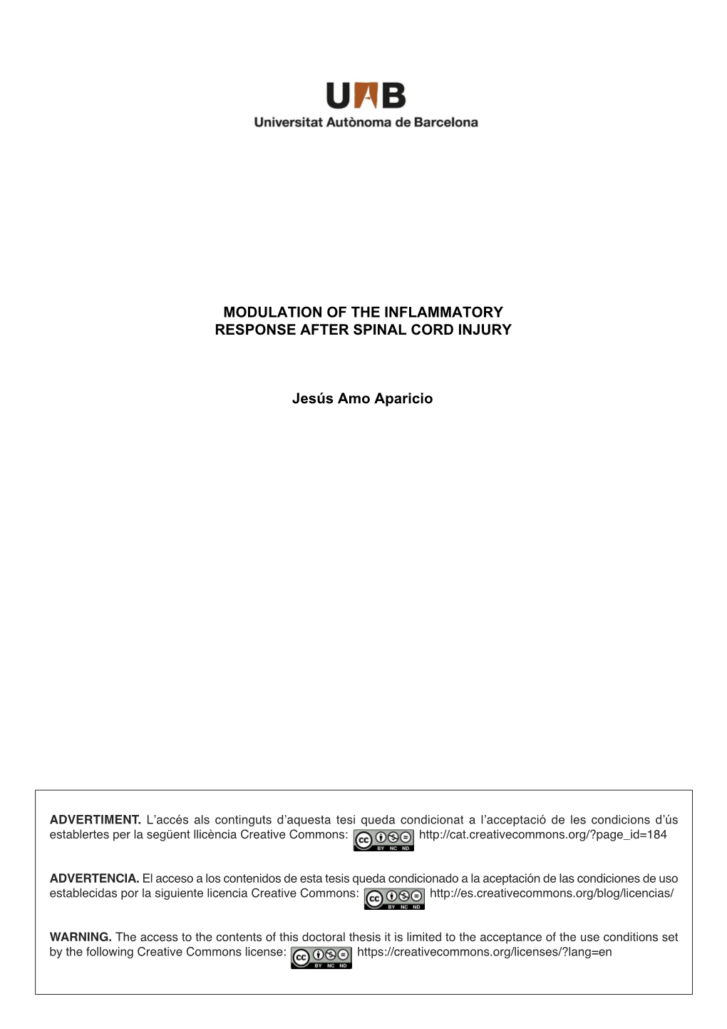 Modulation of the Inflammatory Response After Spinal Cord Injury