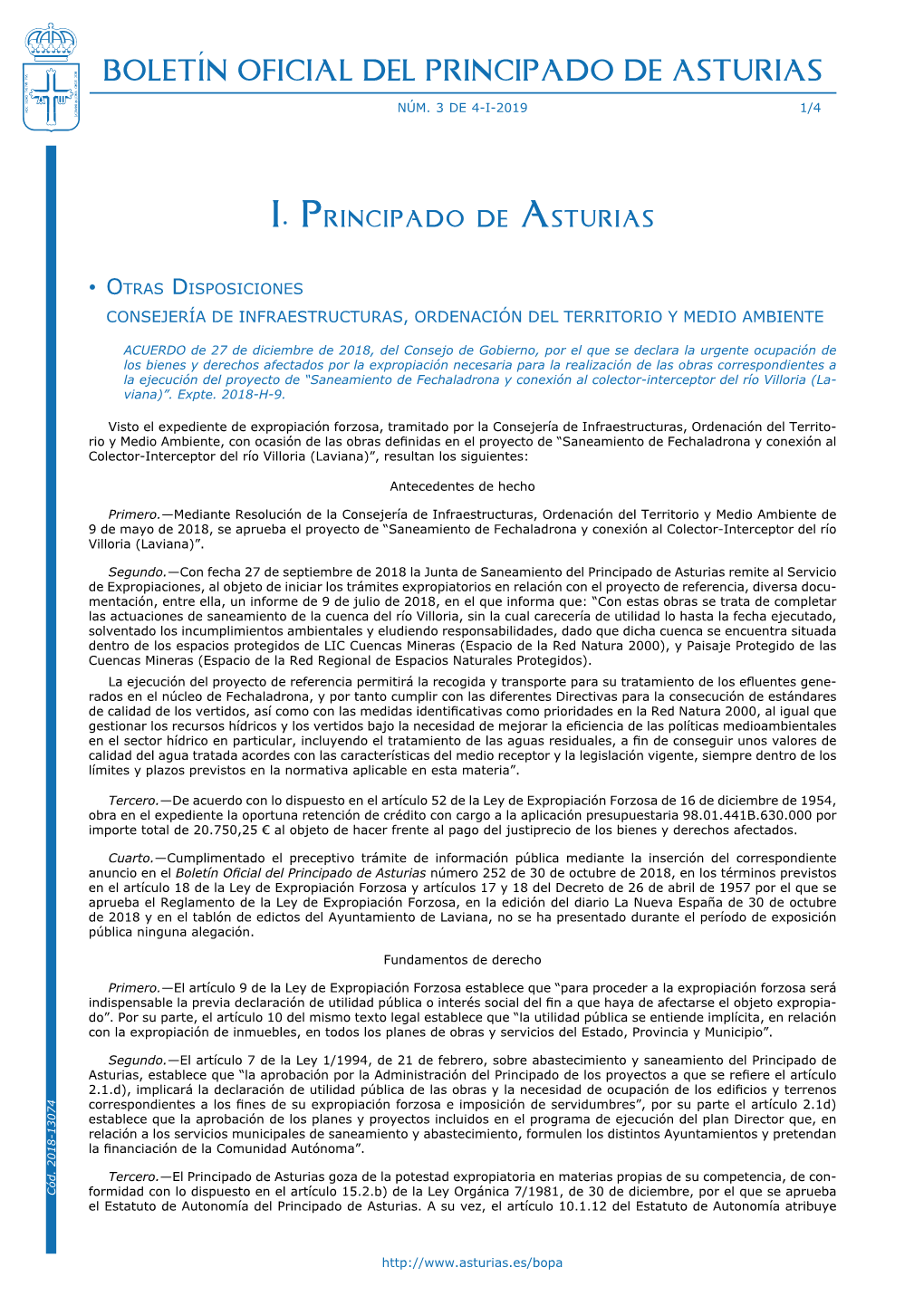 Boletín Oficial Del Principado De Asturias