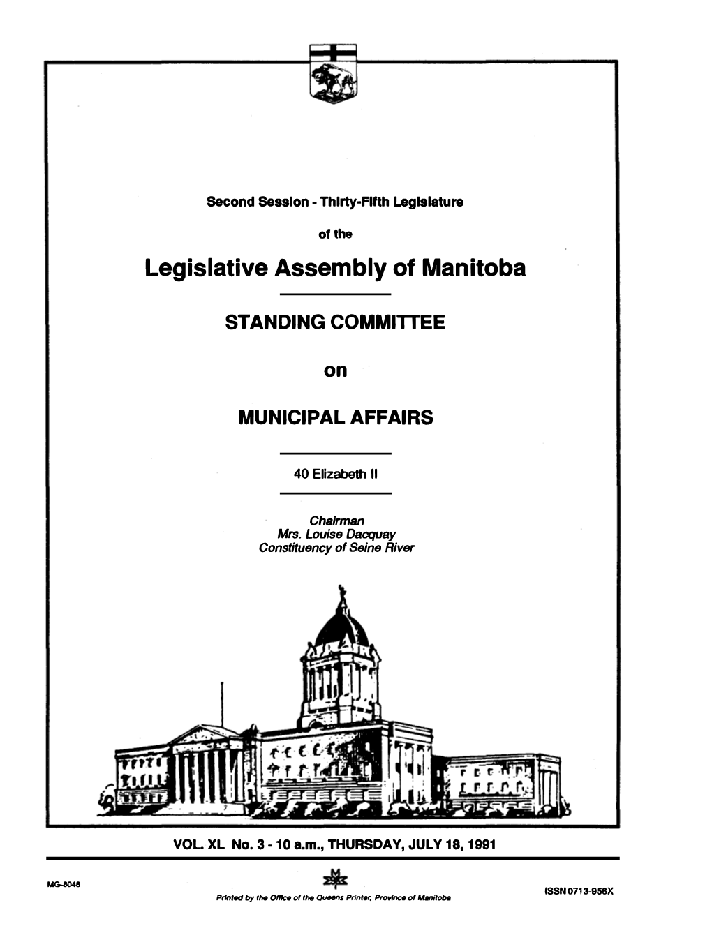 Legislative Assembly of Manitoba