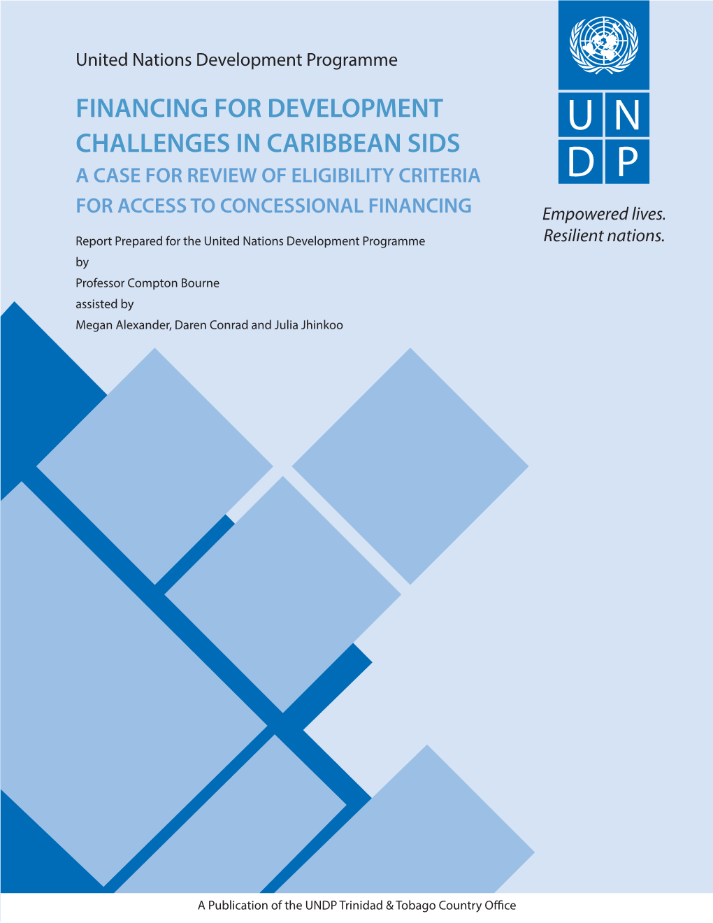 UNDP – Financing for Development Challenges in Caribbean SIDS