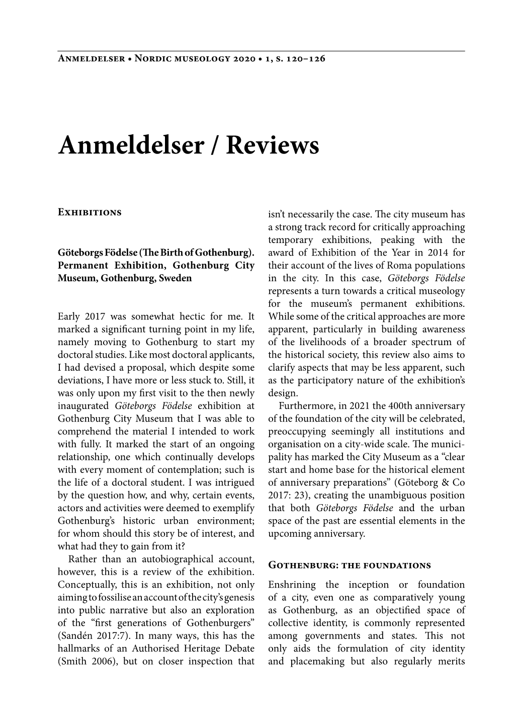 Anmeldelser / Reviews