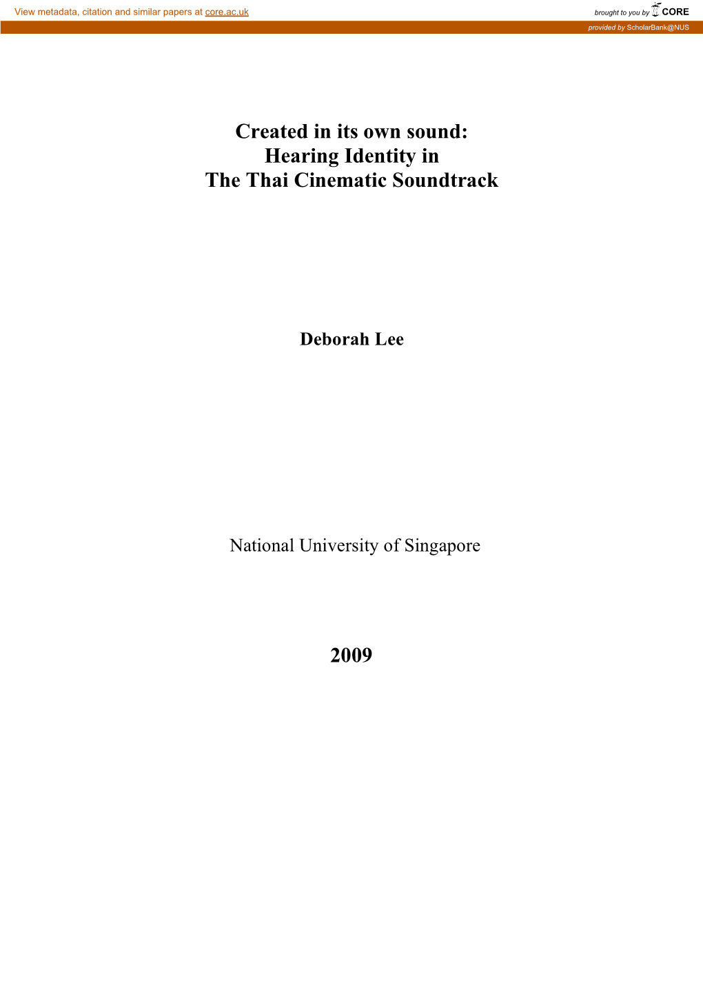 Deborah's M.A Thesis