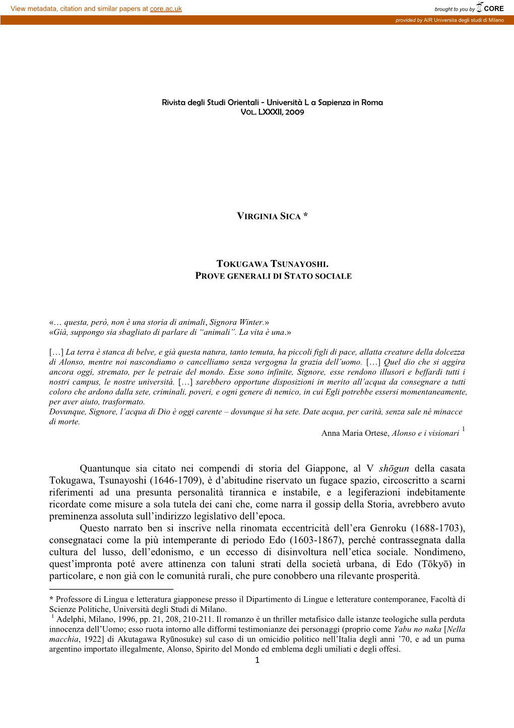 Quantunque Sia Citato Nei Compendi Di Storia Del Giappone, Al V Shōgun Della Casata Tokugawa, Tsunayoshi