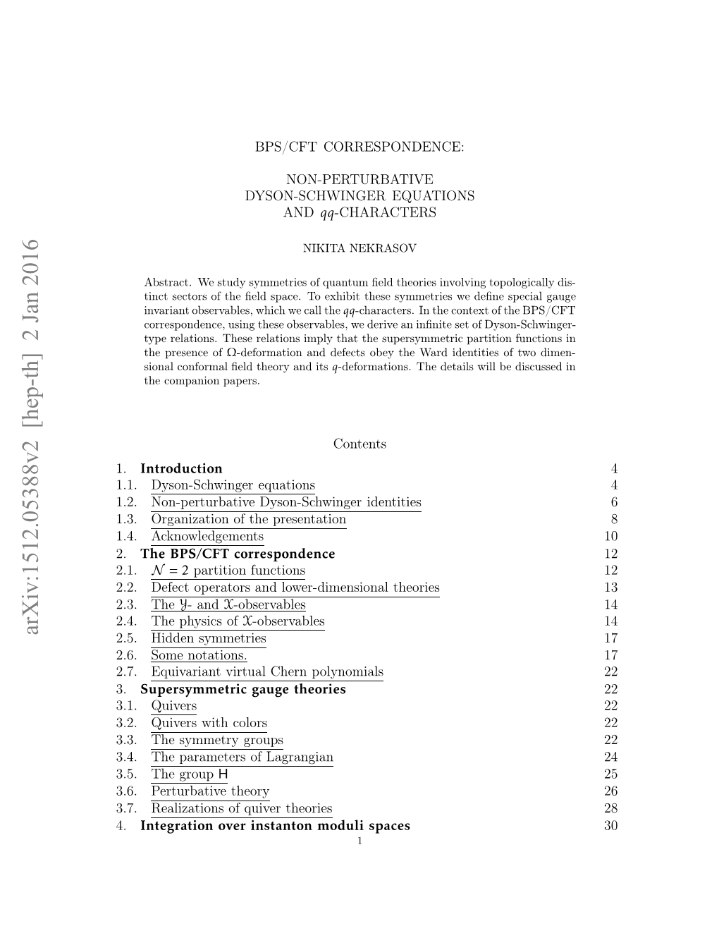 Arxiv:1512.05388V2 [Hep-Th] 2 Jan 2016 1