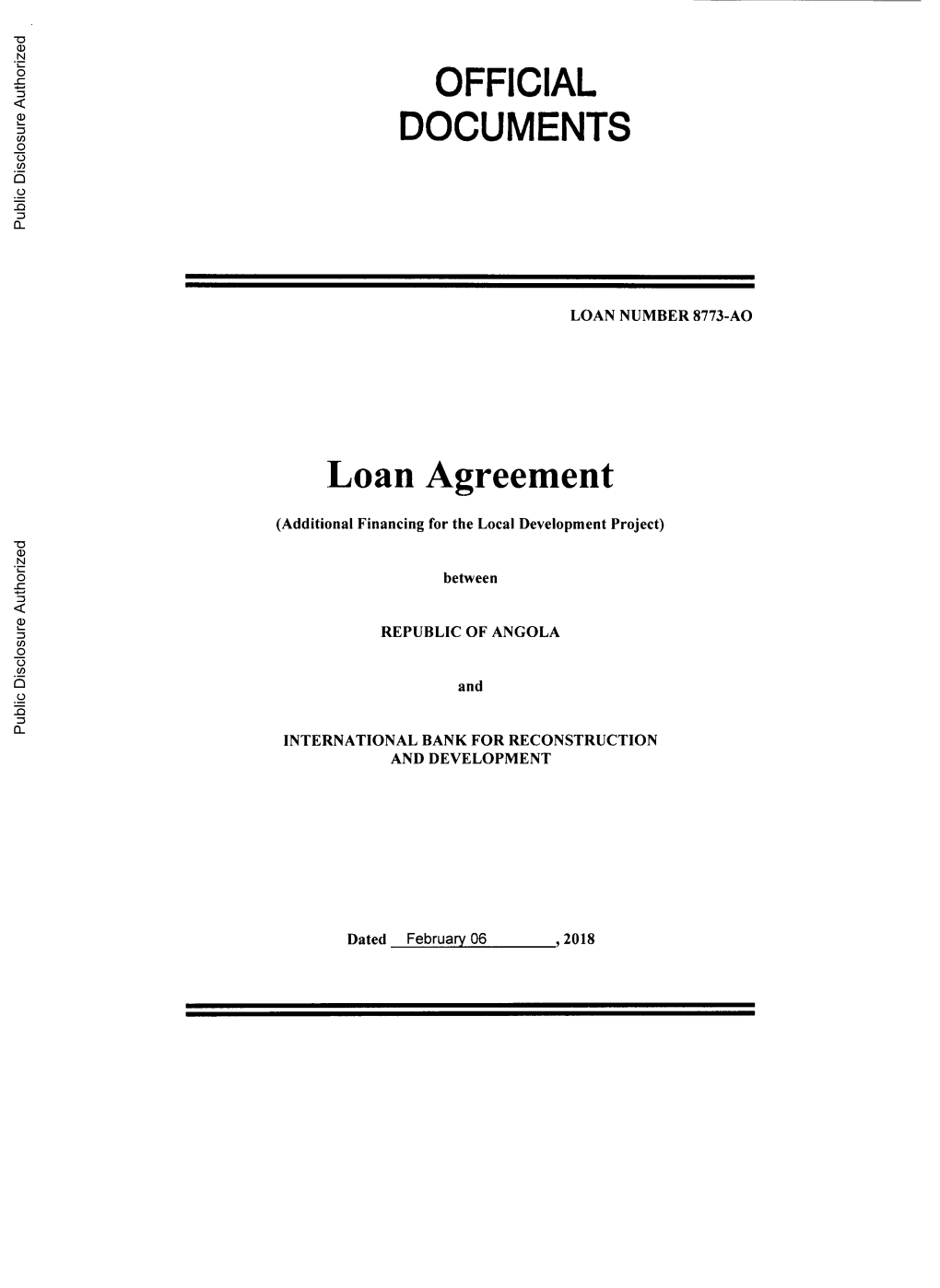 World Bank Document