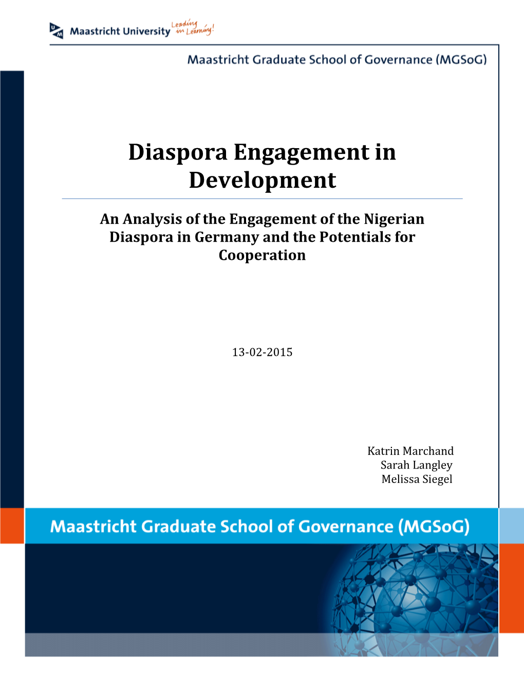 Diaspora Engagement in Development