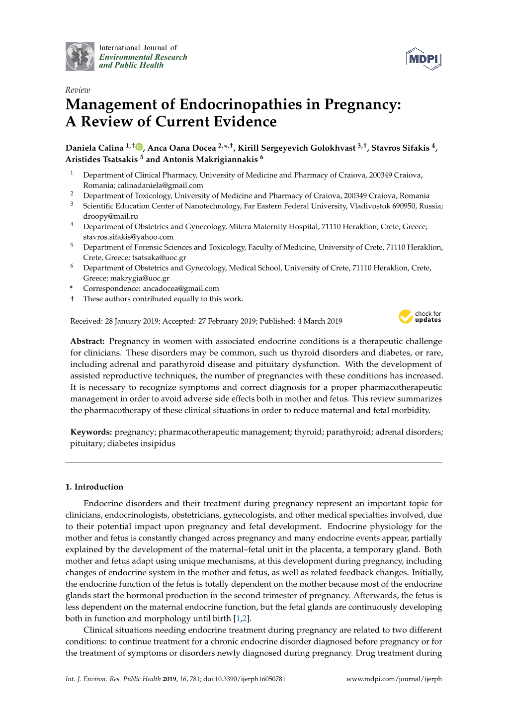 Management of Endocrinopathies in Pregnancy: a Review of Current Evidence