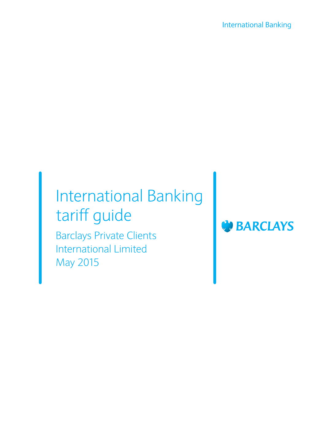 Barclays International Banking Tariffs Guide