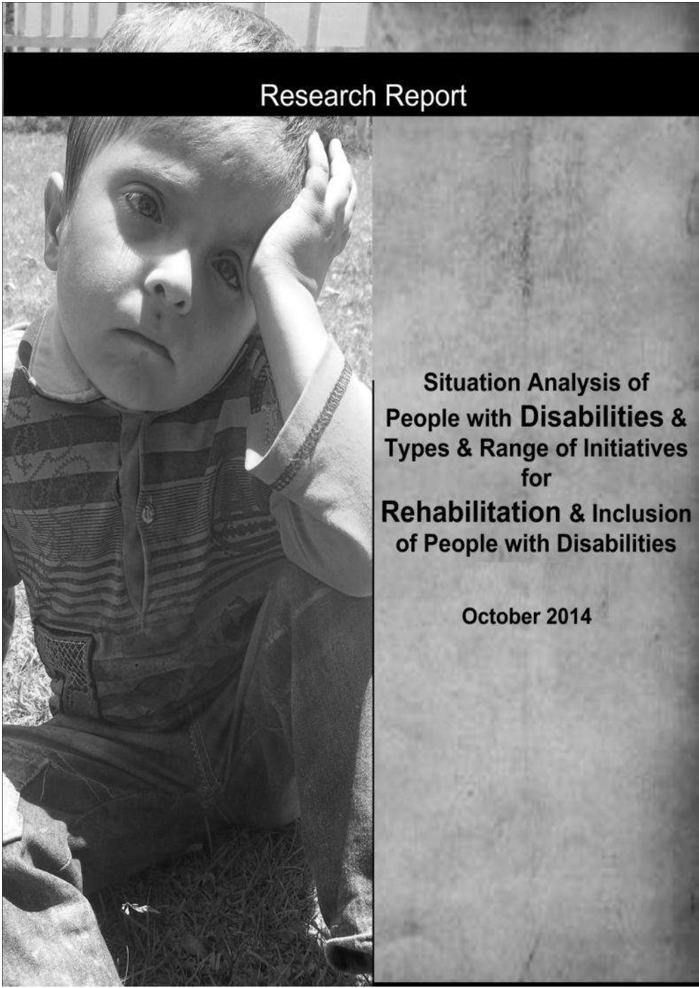 Situation Analysis of PWD in Gilgit Baltistan, 2014