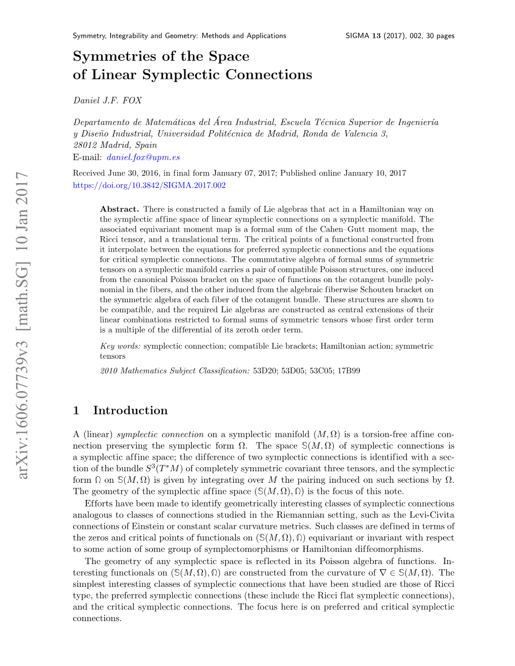 Symmetries of the Space of Linear Symplectic Connections