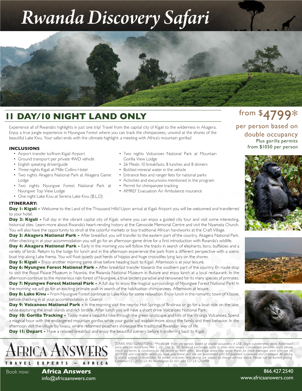 Rwanda Discovery Safari