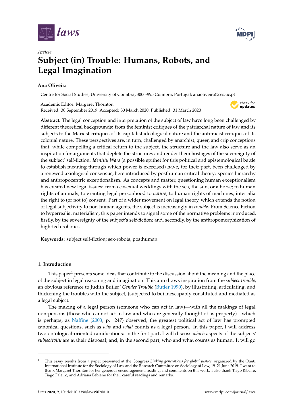 Humans, Robots, and Legal Imagination