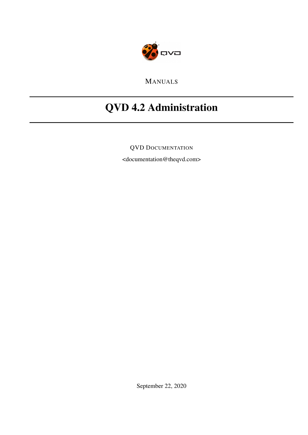 Administration Manual of QVD 4.2 I