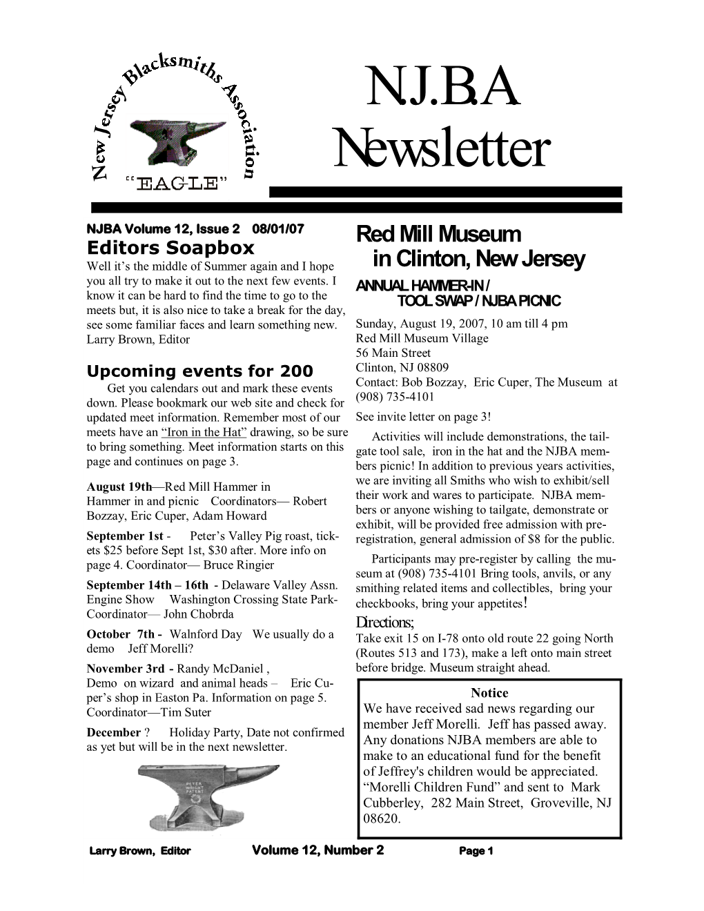 N.J.B.A. Newsletter