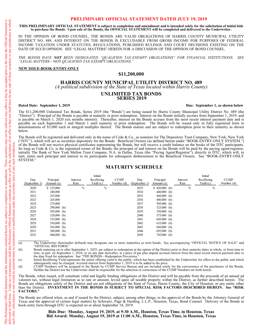 11200000 Harris County Municipal Utility District No