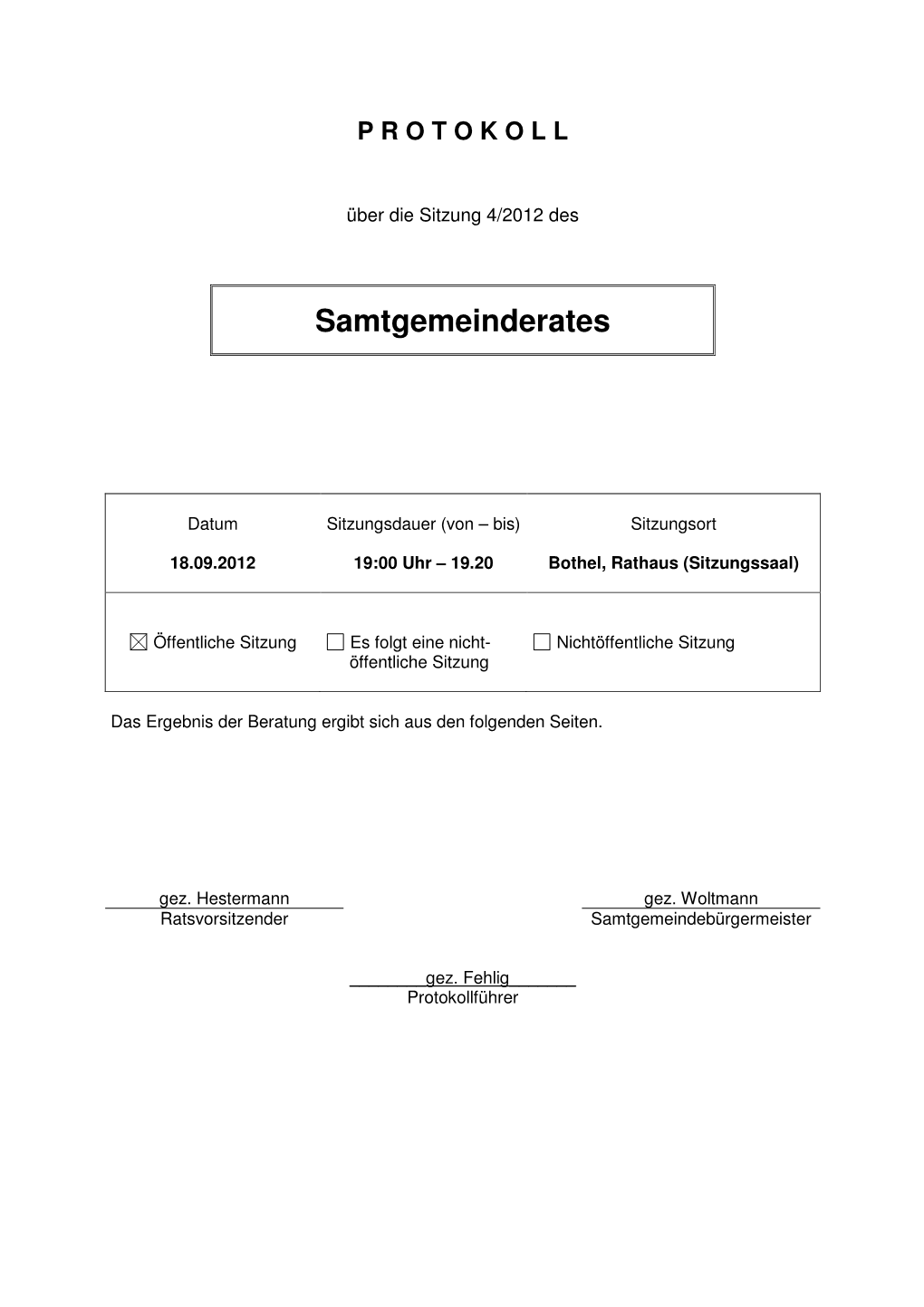 Samtgemeinderates