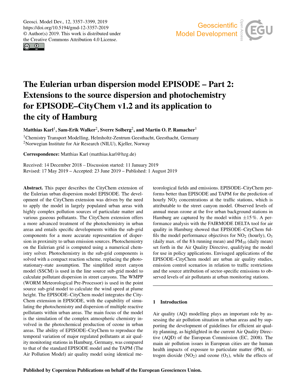 Article Series Tion of the Hydroxyl (OH) Radical with Organic Molecules